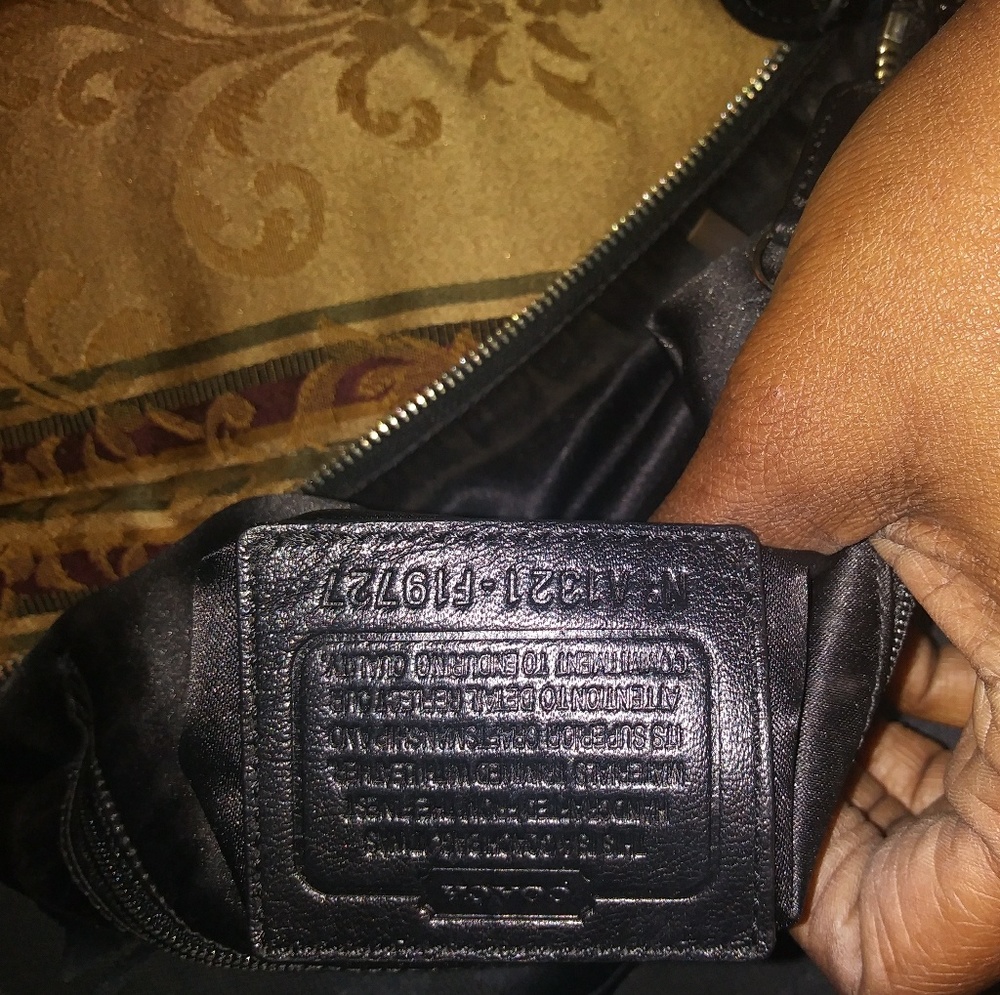 Black Signature Coach Purse
